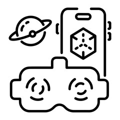 Have a look at augmented reality line icon