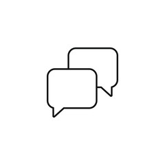 Naklejka premium Chat icon vector. EPS 10 editable vector