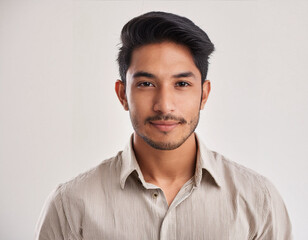 Obraz premium Studio Portrait of Young Handsome Man