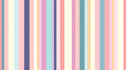 Obraz premium Seamless vertical stripe design with a mix of bold and pastel colors