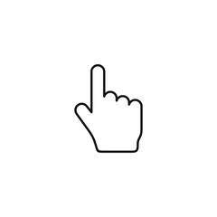 Click icon vector. EPS 10 editable vector