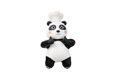 Panda chef with cartoon style, 3d rendering. © Vink Fan