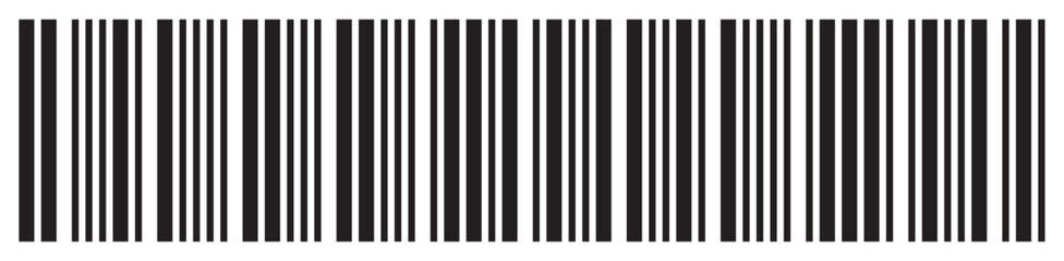 Obraz premium Barcode icon. Barcode vector icon. Simple fake bar code. Bar code for web design. Barcode product distribution icon. Vector illustration isolated on white background.