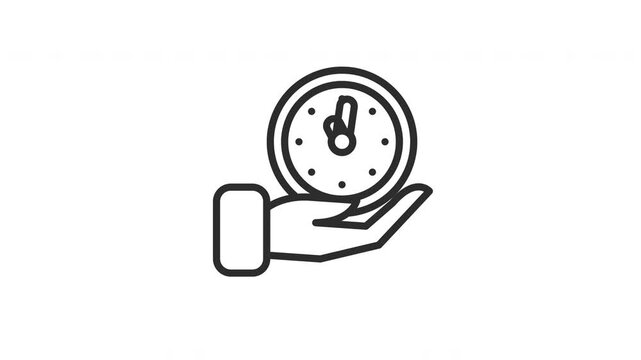 time management icon animation