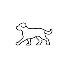 Dog icon vector. EPS 10 editable vector