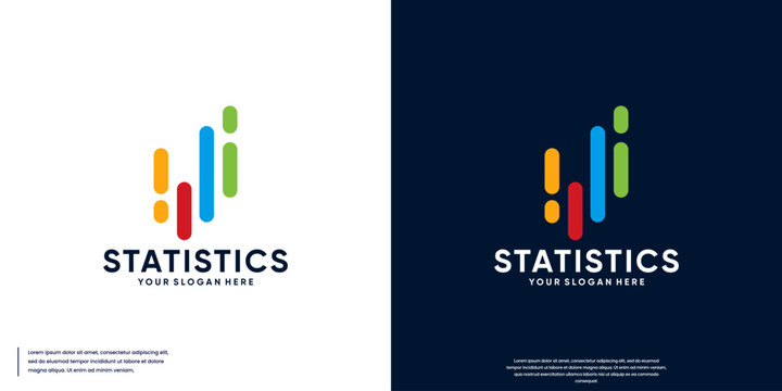 bar graph logo, financial diagram emblem, logo design inspiration.