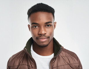 Obraz premium Studio Portrait of Young Handsome Man