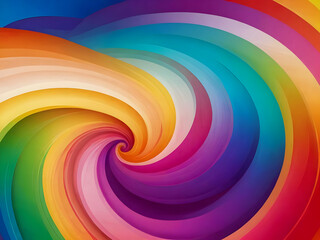 Obraz premium abstract background featuring a dynamic swirl of vibrant colors, spectrum gradient color. Ai generative