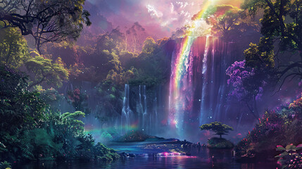 Sun rays in the forest, sun rays through the forest, sun rays through the trees with sky