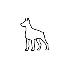 Dog icon vector. EPS 10 editable vector