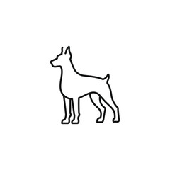 Dog icon vector. EPS 10 editable vector