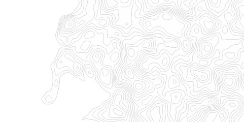 Vector geography landscape Topo contour map on white background, Topographic contour lines. Seamless pattern with lines Topographic map. Geographic mountain relief diagram line wave carve pattern.
