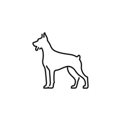 Dog icon vector. EPS 10 editable vector