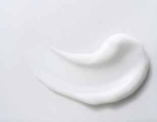 samples of cosmetic care products smear of cream  texture on a light background