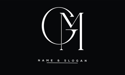 GM, MG, G, M Abstract Letters Logo Monogram
