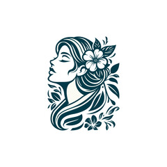 Woman leaf design vector illustration