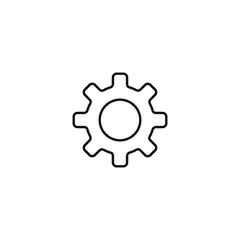 Gear icon vector. EPS 10 editable vector