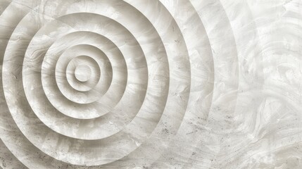 Abstract white background with concentric circles, creating a hypnotic and textured pattern.