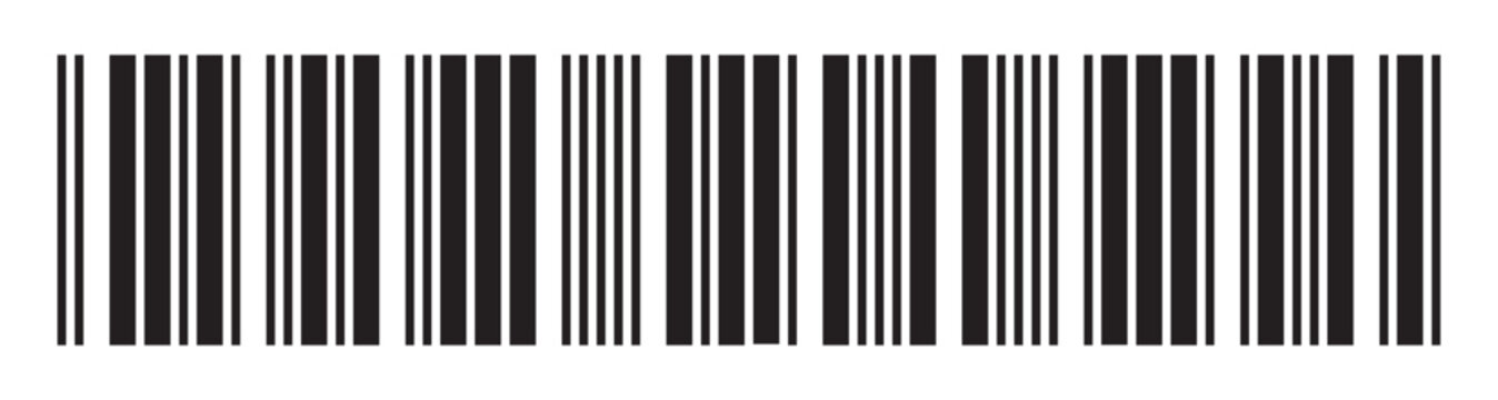  Barcode icon. Barcode vector icon. Simple fake bar code. Bar code for web design. Barcode product distribution icon. Vector illustration  isolated on white background.Business concept barcode .