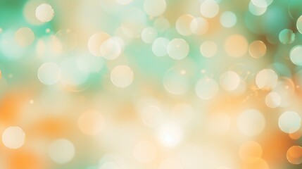 Glittering Bokeh Lights on Soft Pastel Background