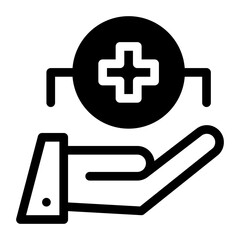 Hand, health care, hospital, medical, protection Icon