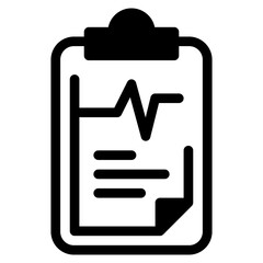 Document, hospital, paper, prescription, report Icon