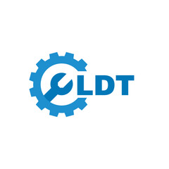 LDT letter logo design on white background. LDT logo. LDT creative initials letter Monogram logo icon concept. LDT letter design