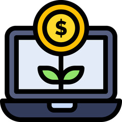 growth, investment, money, profit Icon