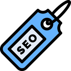 Optimization, search engine, seo, tag Icon