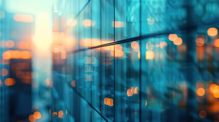 Fototapeta premium Modern architectural glass facade