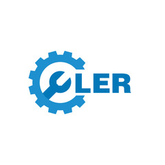 LER letter logo design on white background. LER logo. LER creative initials letter Monogram logo icon concept. LER letter design