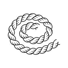 Cord, thread, cable, twine icon vector illustration. Design elements on maritime, sailor, yacht, nautical, adventure, climbing.