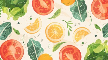 Flat lay background featuring lacto vegetarian diet text