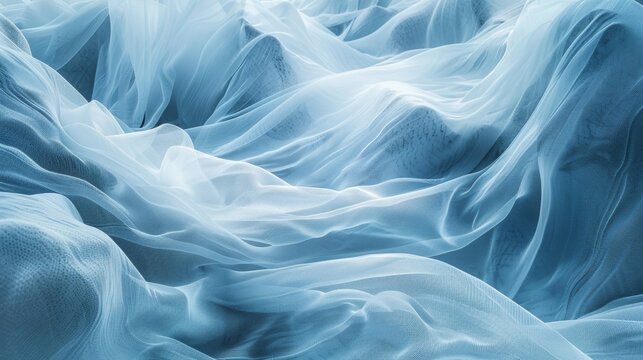 A mesmerizing display of fabric caught in an arctic breeze.