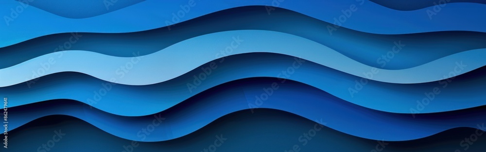 Poster abstract blue background featuring wavy lines creating a dynamic and modern aesthetic