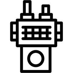 police, radio, talkie, transmitter, walkie Icon