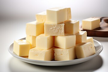 White chocolate,isolation white background