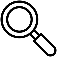 Glass, magnifying, find, scan Icon