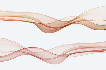 Obraz premium Set of colored abstract wave design elements,transparent wave flow.
