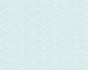 Seamless geometric pattern with waves