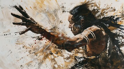  Indigenous Infusions, image capturing the dynamic and implied movement