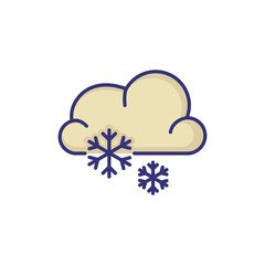 Snow line icon. Weather, nature, environment. Weather concept. Vector illustration can be used for topics like environment, ecology, weather forecast