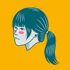 Character design avatar flat minimalist 61