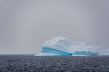 Icebergs and Glaciers align the coast of the Antarctic peninsula, and its many islands. Image taken near Lavoisier island © Goldilock Project