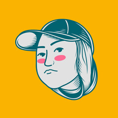 Character design avatar flat minimalist 66