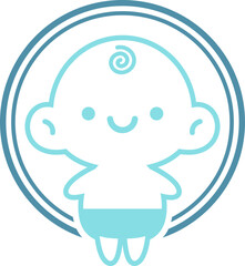 Baby Logo Icon Element