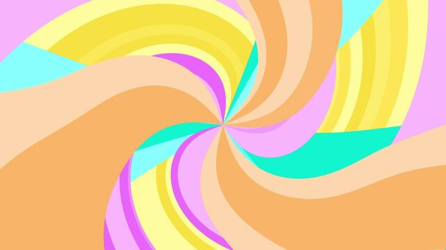 psychedelic line pop candy wave curl background