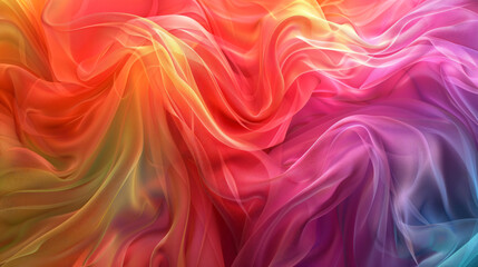 Fototapeta premium Abstract colorful background with flowing lines and curves, vibrant colors, soft lighting, and a sense of movement. Abstract design wallpaper for artistic expression or creative projects. The design f