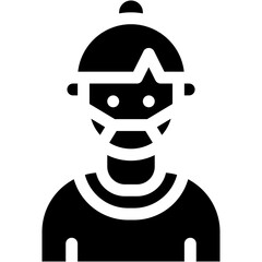 Formal, woman, user, trainer, person Icon