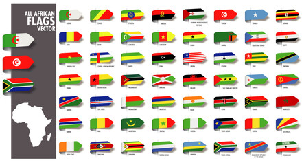 tous les drapeaux africains